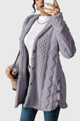 Gladys - Comfortable Mid-length Cardigan