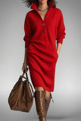 Soraya – Wool Knit Sweater Dress