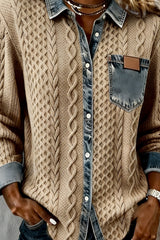 Darian – Knit Denim Fusion Shirt