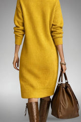 Soraya – Wool Knit Sweater Dress