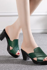 Velira – Cross Strap Heeled Sandals