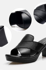 Velira – Cross Strap Heeled Sandals