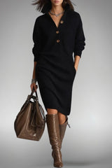 Soraya – Wool Knit Sweater Dress