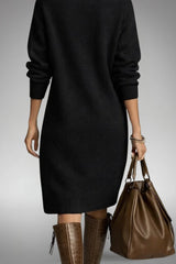 Soraya – Wool Knit Sweater Dress