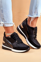 Keziah - Glow Wedge Sneaker