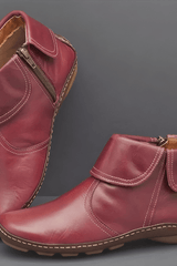 Velora – Classic Comfort Leather Ankle Boots
