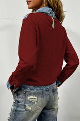 Amelie – Layered Collar Knit Sweater
