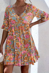 Mariselle – Boho Bloom Mini Dress