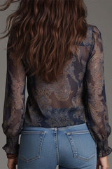 Selora – Sheer Lace Detail Blouse