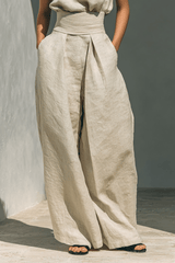 Aria - High-Neck Wide-Leg Set