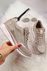 Mila - Zip-Up Sneakers