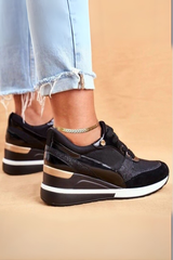 Keziah - Glow Wedge Sneaker