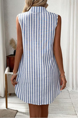 Frenzi - Striped Shirt Dress