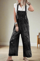 Marlowe – Vintage Wide-Leg Denim Overalls