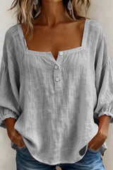 Liora – Effortless Linen Button Blouse