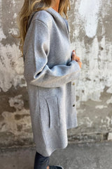 Mich - Buttoned Hooded Jacket