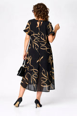 Calista – Elegant Printed Midi Dress