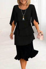 Ebonelle - Elegant Tiered Evening Dress