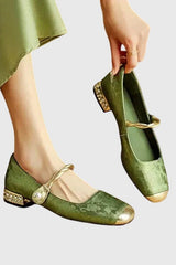 Olivette - Vintage Charm Leather Pumps