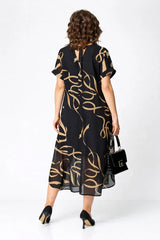 Calista – Elegant Printed Midi Dress