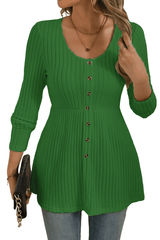 Amara – Elegant Button Knit Tunic
