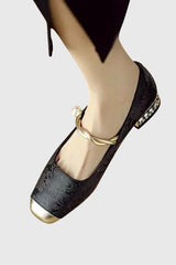 Olivette - Vintage Charm Leather Pumps
