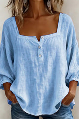 Liora – Effortless Linen Button Blouse