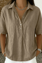 Elviane – Relaxed Button-Up Blouse