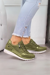 Mila - Zip-Up Sneakers