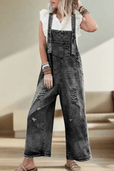 Marlowe – Vintage Wide-Leg Denim Overalls