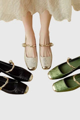 Olivette - Vintage Charm Leather Pumps