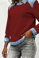 Amelie – Layered Collar Knit Sweater