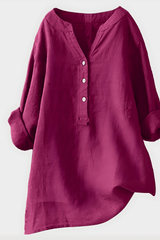 Marina – Relaxed Cotton Button Tunic