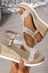 Sienna – Sparkle Wedge Sandal