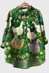 Lumi - Vintage Animal Blouse