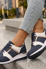 Velmora - Luxe Contrast Comfort Sneakers