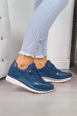 Mila - Zip-Up Sneakers