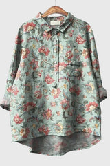 Elly - Vintage Floral Blouse