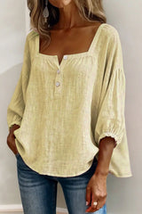 Liora – Effortless Linen Button Blouse