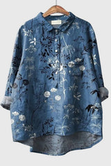 Elly - Vintage Floral Blouse