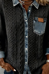Darian – Knit Denim Fusion Shirt