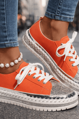 Velisse - Crystal Edge Platform Sneakers