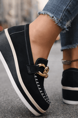 Marovelle - Luxe Chain Platform Loafers