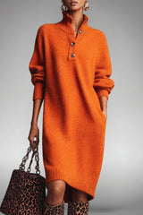 Soraya – Wool Knit Sweater Dress