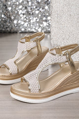 Sienna – Sparkle Wedge Sandal