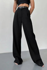 Must-have High-Waist Wide Leg Black Pants