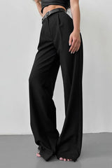 Must-have High-Waist Wide Leg Black Pants