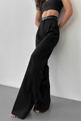 Must-have High-Waist Wide Leg Black Pants