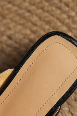 Seravelle - Leather Mule Pumps