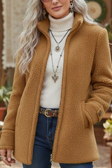 Alessia – Cosy Elegance Teddy Jacket
